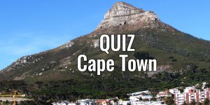 Quiz sobre a Cidade do Cabo