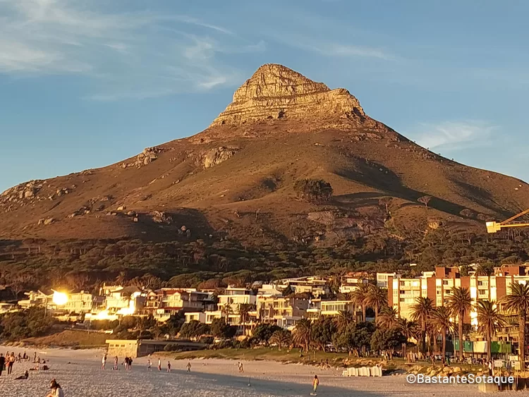 Pôr do sol em Cape Town, África do Sul