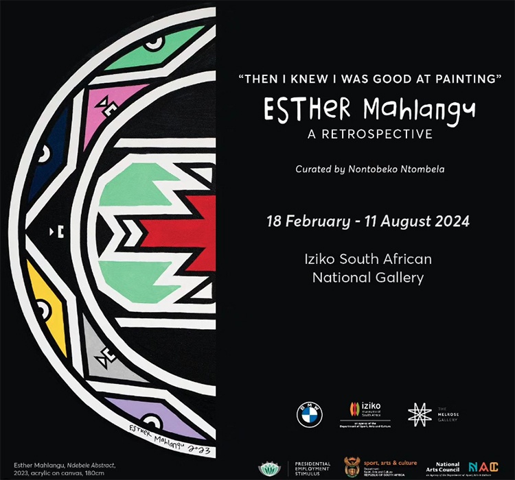 Exposição Esther Mahlangu na Cidade do Cabo/Cape Town, África do Sul