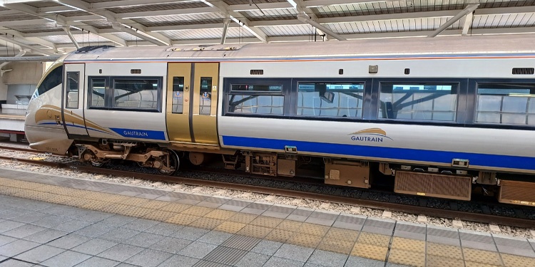 Gautrain, o trem de alta velocidade da África do Sul