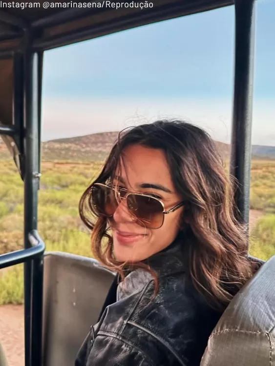 Marina Sena viajando para a África do Sul