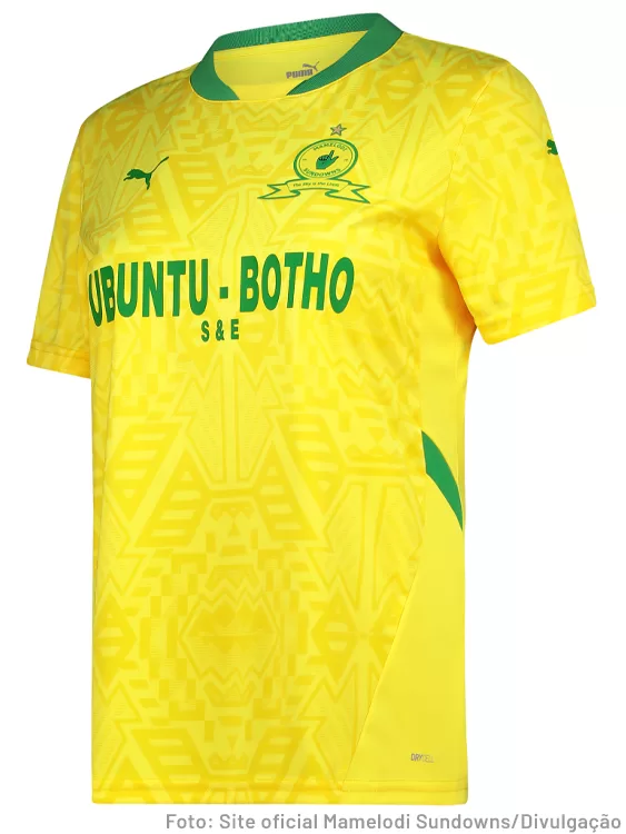 Camisa do Mamelodi Sundowns - Futebol na África do Sul